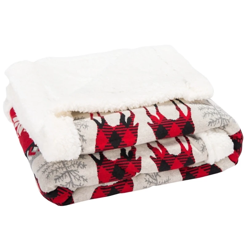 Prancer Nordic Print Throw