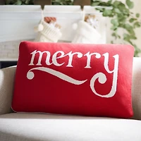 Red Be Merry Pillow