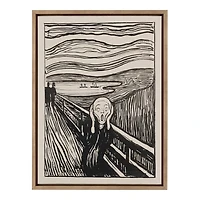 The Scream Framed Canvas Art Print