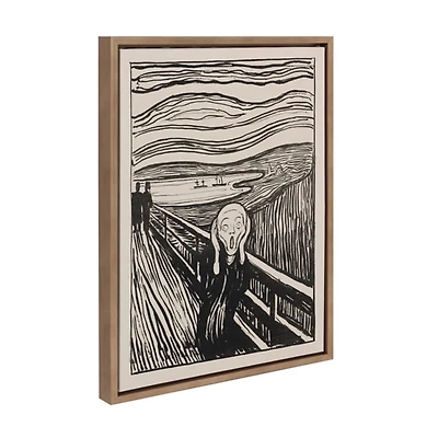 The Scream Framed Canvas Art Print