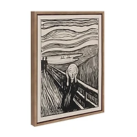 The Scream Framed Canvas Art Print