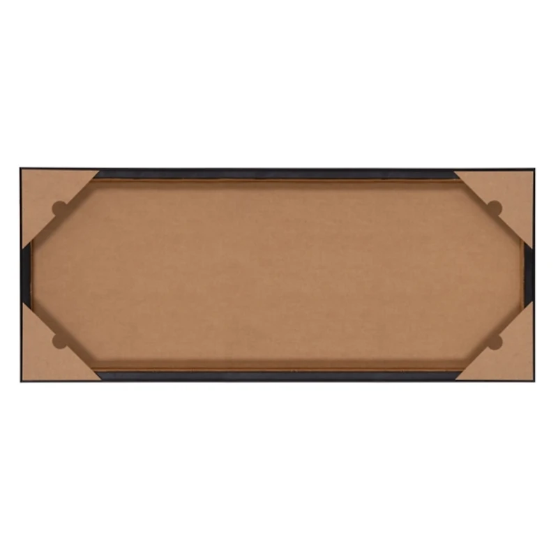 Winter Mountain Landscape Framed Canvas Art Print