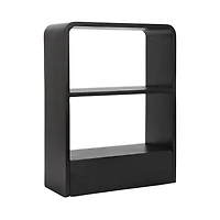 Black Kato Single Drawer Wall Shelf