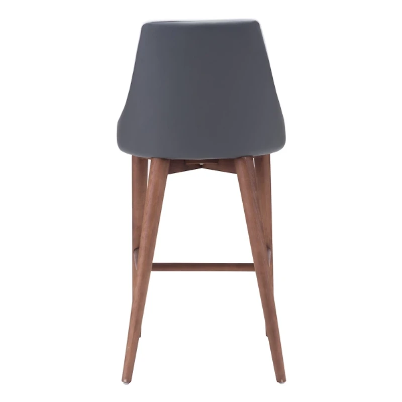 Gray Faux Leather Moore Counter Stool