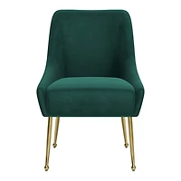 Green Velvet Gold Maxine Dining Chair
