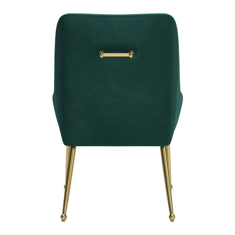 Green Velvet Gold Maxine Dining Chair