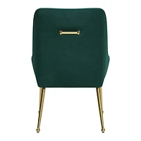 Green Velvet Gold Maxine Dining Chair