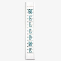 White & Blue Welcome Shutter Porch Board