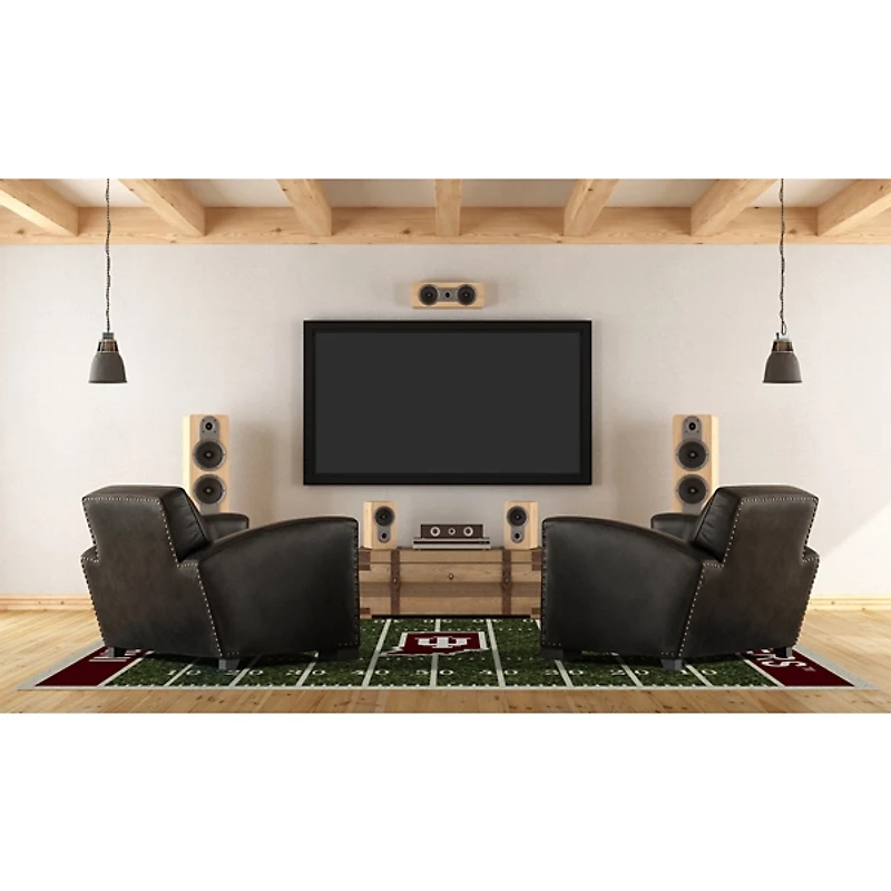 Indiana University Homefield Area Rug, 6x8