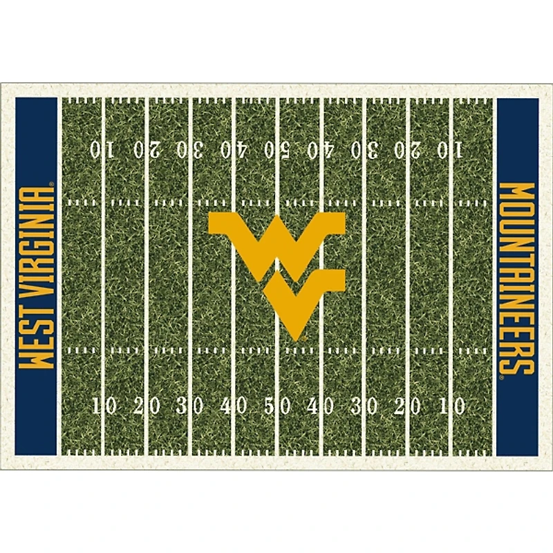 West Virginia University Homefield Area Rug, 6x8