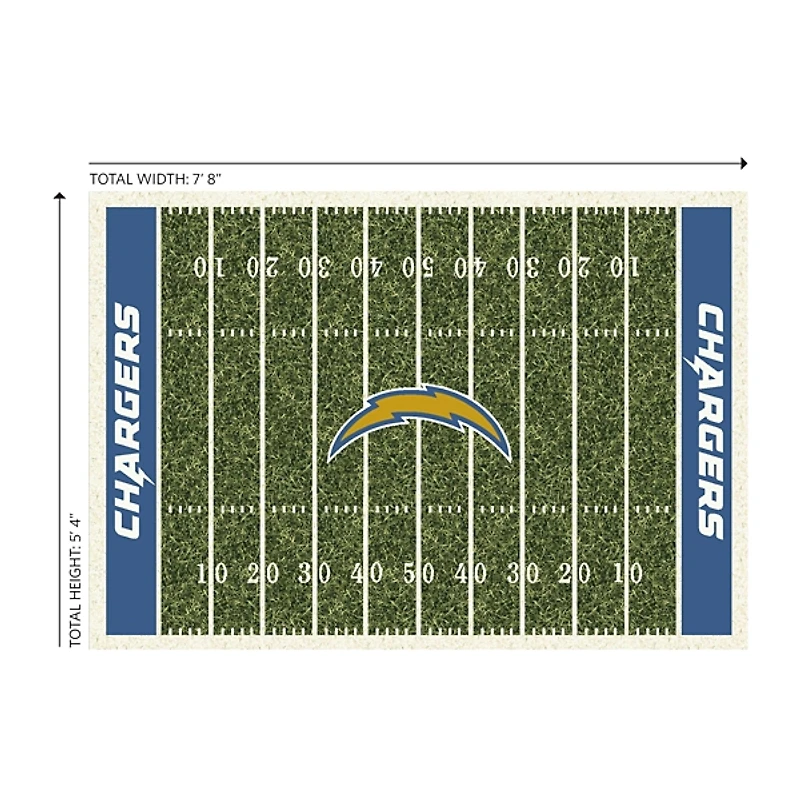 Los Angeles Chargers Home Field Area Rug, 6x8