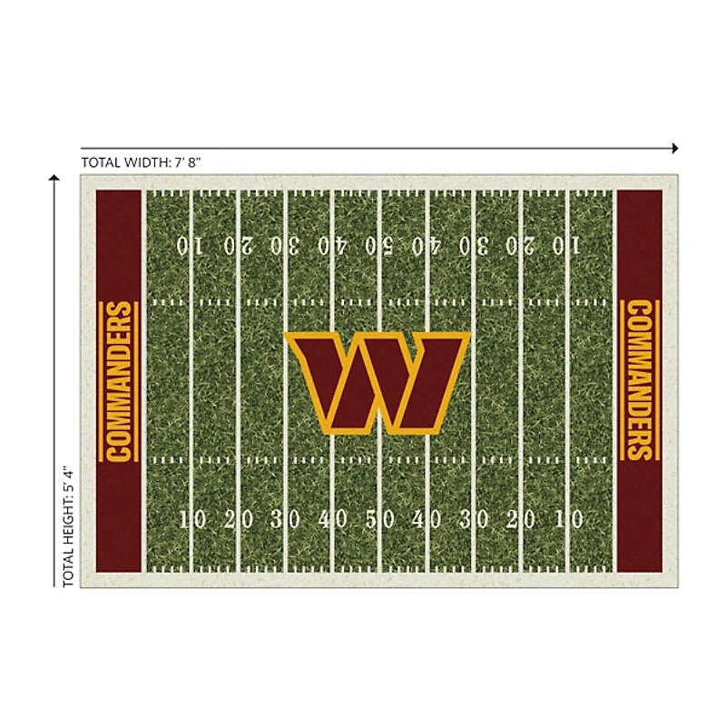 Washington Commanders Home Field Area Rug, 6x8