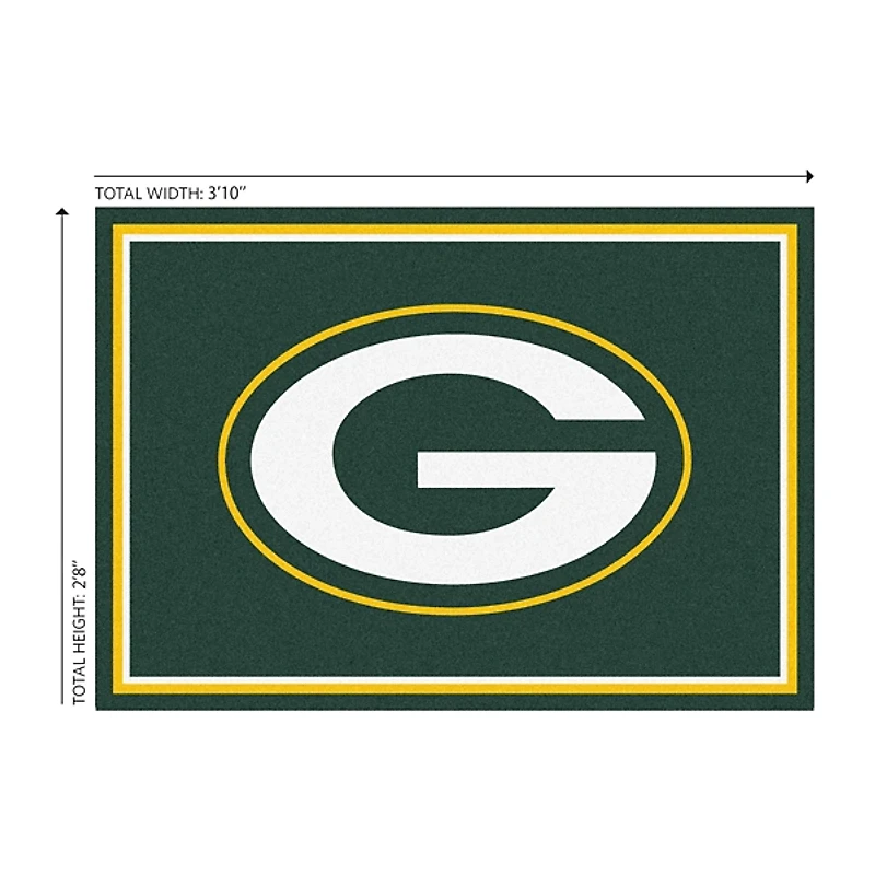 Green Bay Packers Area Rug, 3x4