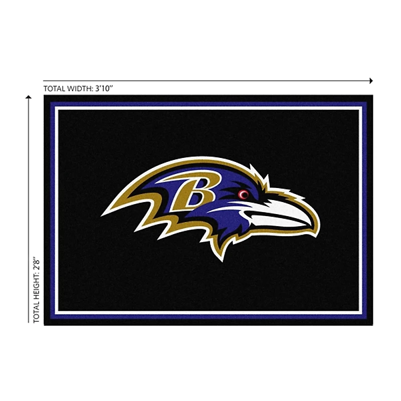 Baltimore Ravens Area Rug, 3x4