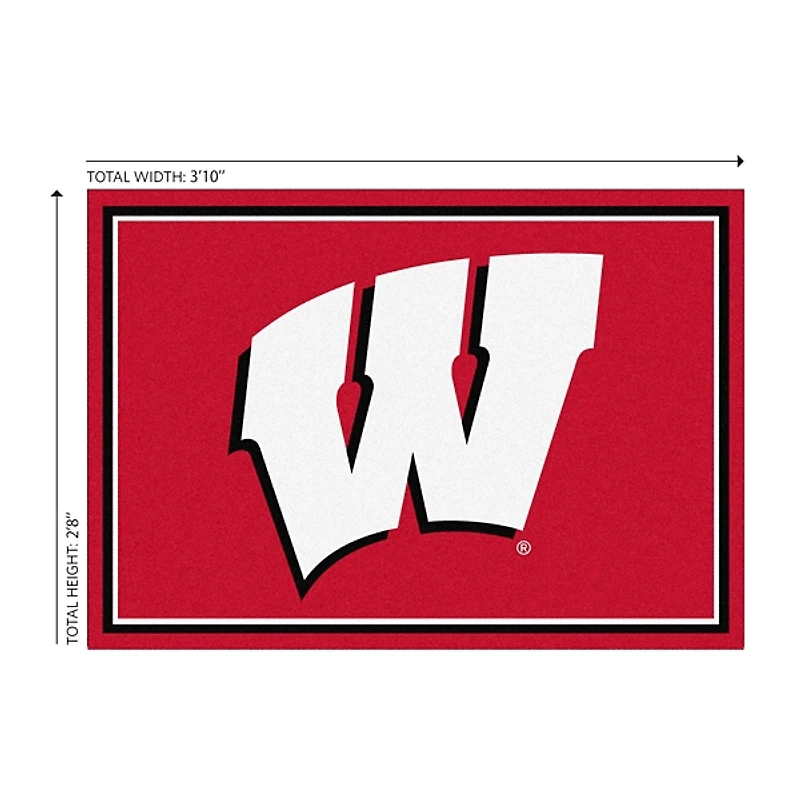 University of Wisconsin Area Rug, 3x4