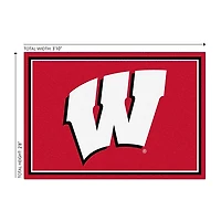 University of Wisconsin Area Rug, 3x4