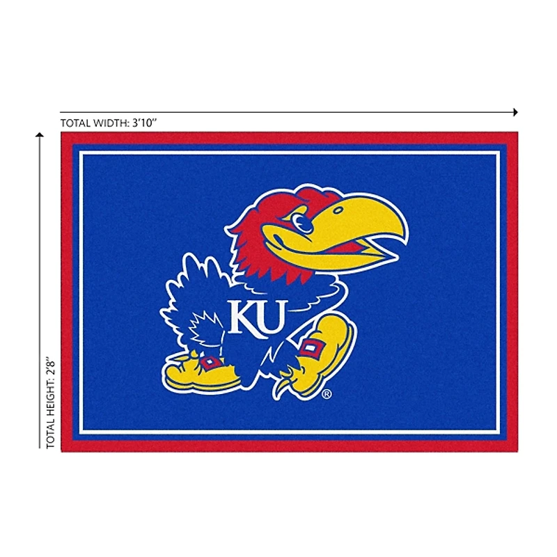 University of Kansas Area Rug, 3x4