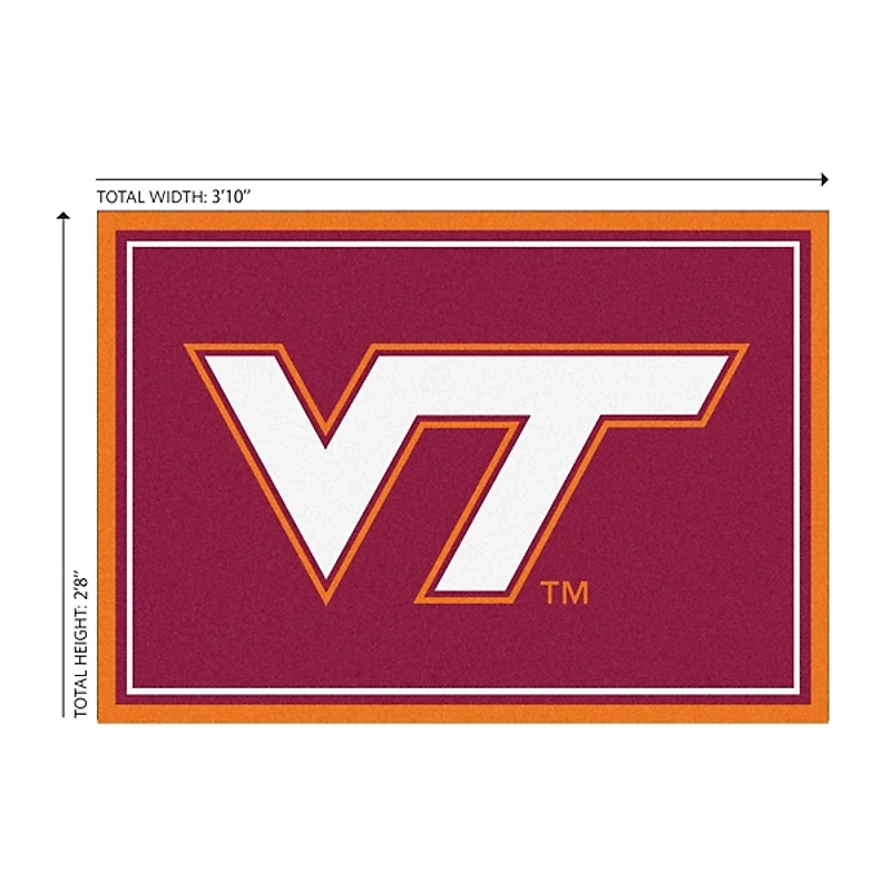 Virginia Tech Area Rug, 3x4