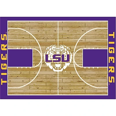 Louisiana State University Courtside Area Rug, 4x6