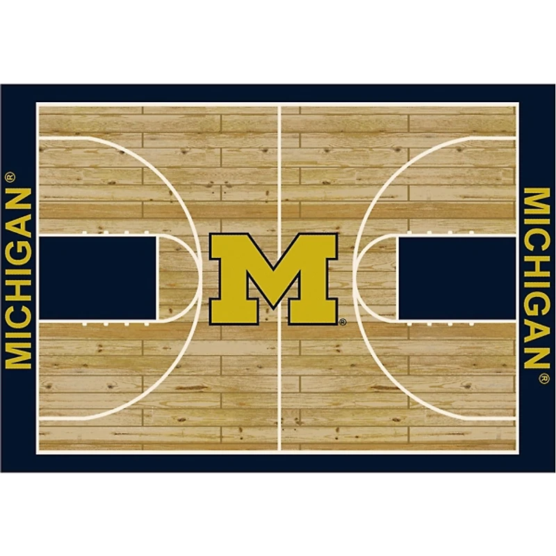 University of Michigan Courtside Area Rug, 4x6