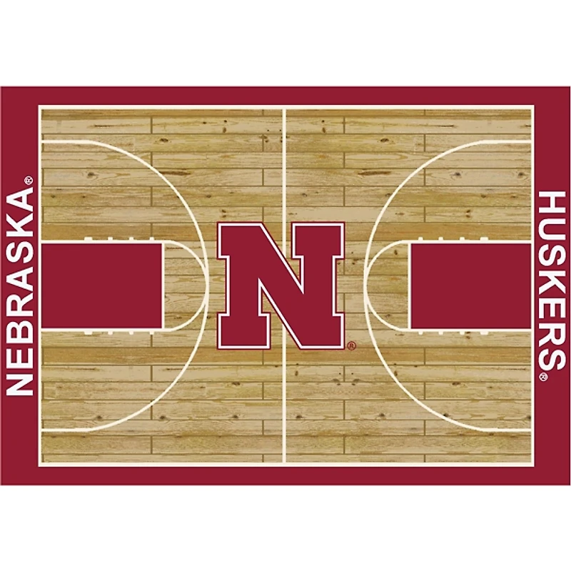 University of Nebraska Courtside Area Rug, 4x6
