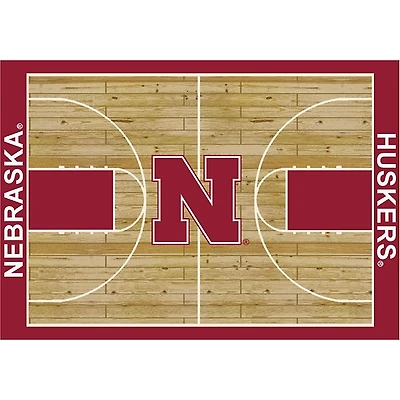 University of Nebraska Courtside Area Rug, 4x6