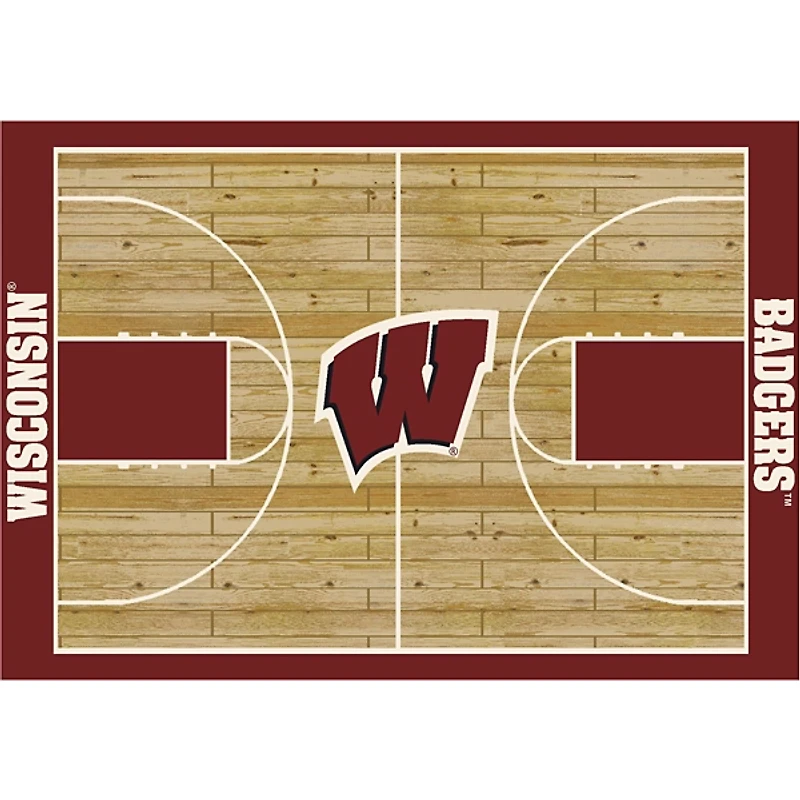 University of Wisconsin Courtside Area Rug, 4x6