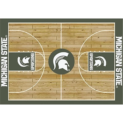 Michigan State Courtside Area Rug, 4x6