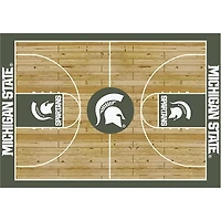 Michigan State Courtside Area Rug, 4x6