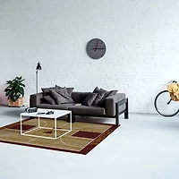 Iowa State University Courtside Area Rug, 4x6