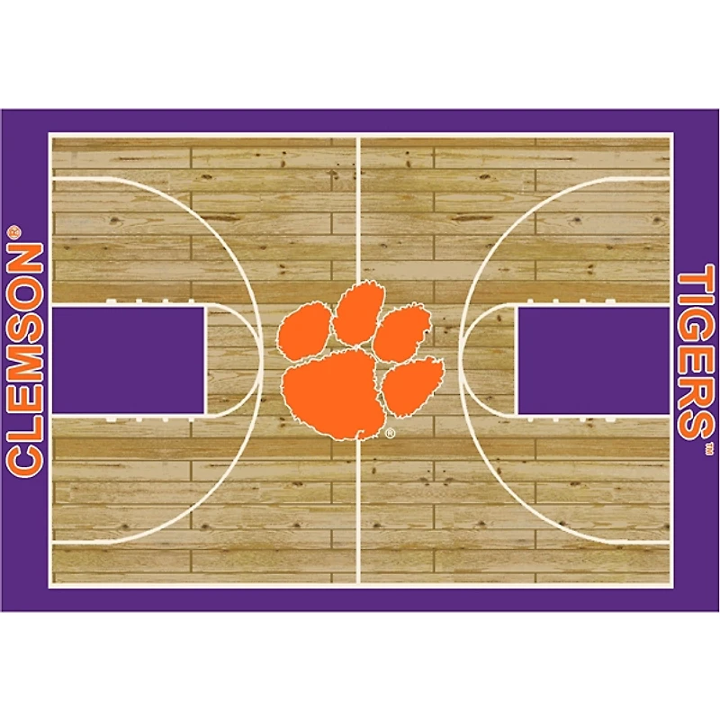 Clemson University Courtside Area Rug, 4x6