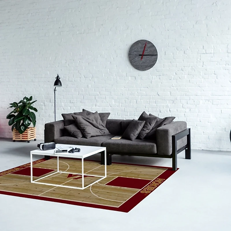 Virginia Tech Courtside Area Rug, 4x6