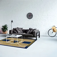 West Virginia University Courtside Area Rug, 4x6