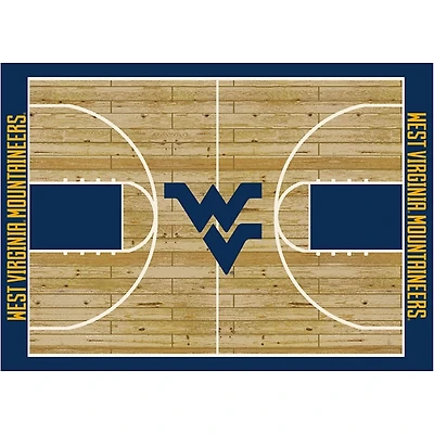 West Virginia University Courtside Area Rug, 4x6