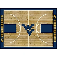 West Virginia University Courtside Area Rug, 4x6