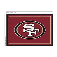 San Francisco 49ers Area Rug, 4x6