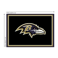 Baltimore Ravens Area Rug, 4x6