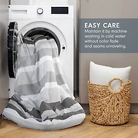 Blake Gray Stripe 3-pc. King Comforter Set