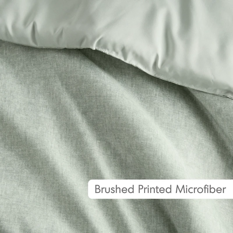 Green Chambray 3-pc. Full/Queen Comforter Set