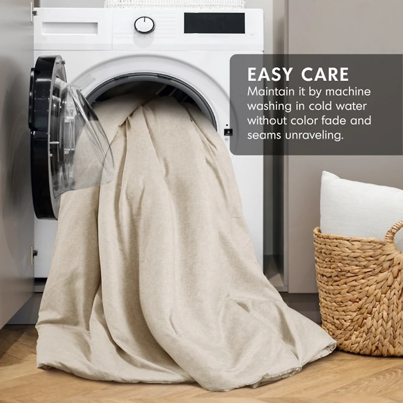 Cream Chambray 2-pc. Twin/Twin XL Comforter Set