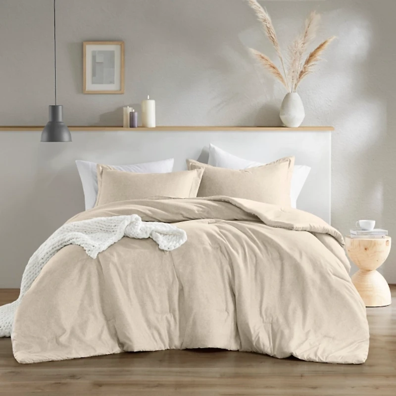 Cream Chambray 3-pc. King Comforter Set