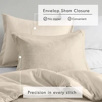 Cream Chambray 3-pc. King Comforter Set
