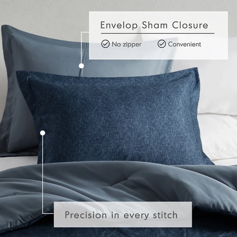 Navy Chambray 2-pc. Twin/Twin XL Comforter Set