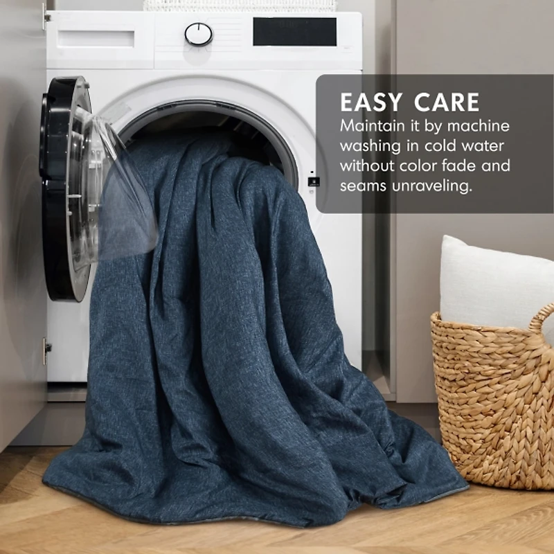 Navy Chambray 2-pc. Twin/Twin XL Comforter Set