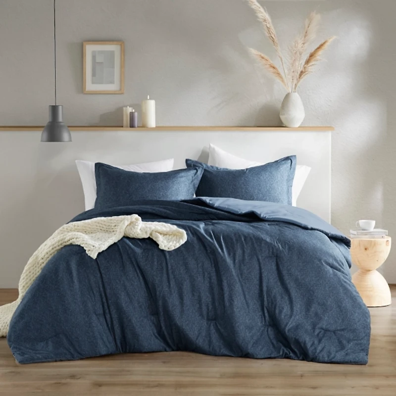 Navy Chambray 3-pc. Full/Queen Comforter Set