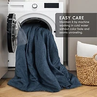 Navy Chambray 3-pc. Full/Queen Comforter Set