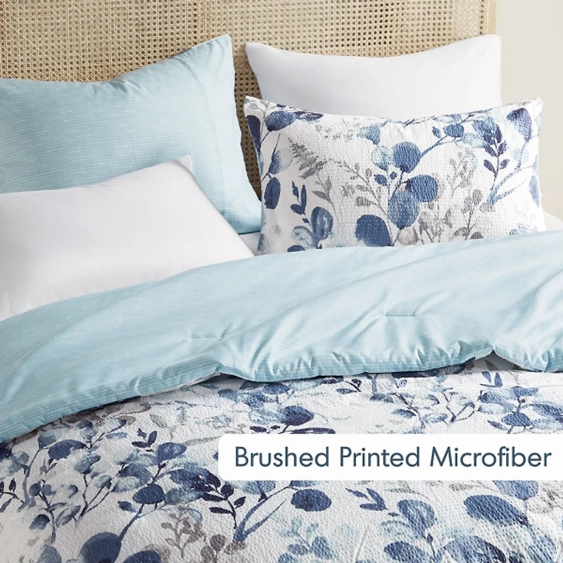 Blue Botanical 3-pc. King Comforter Set