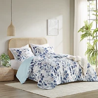 Blue Botanical 3-pc. King Comforter Set