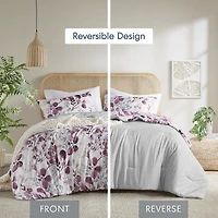 Purple Botanical 2-pc. Twin/Twin XL Comforter Set