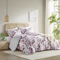 Purple Botanical 2-pc. Twin/Twin XL Comforter Set